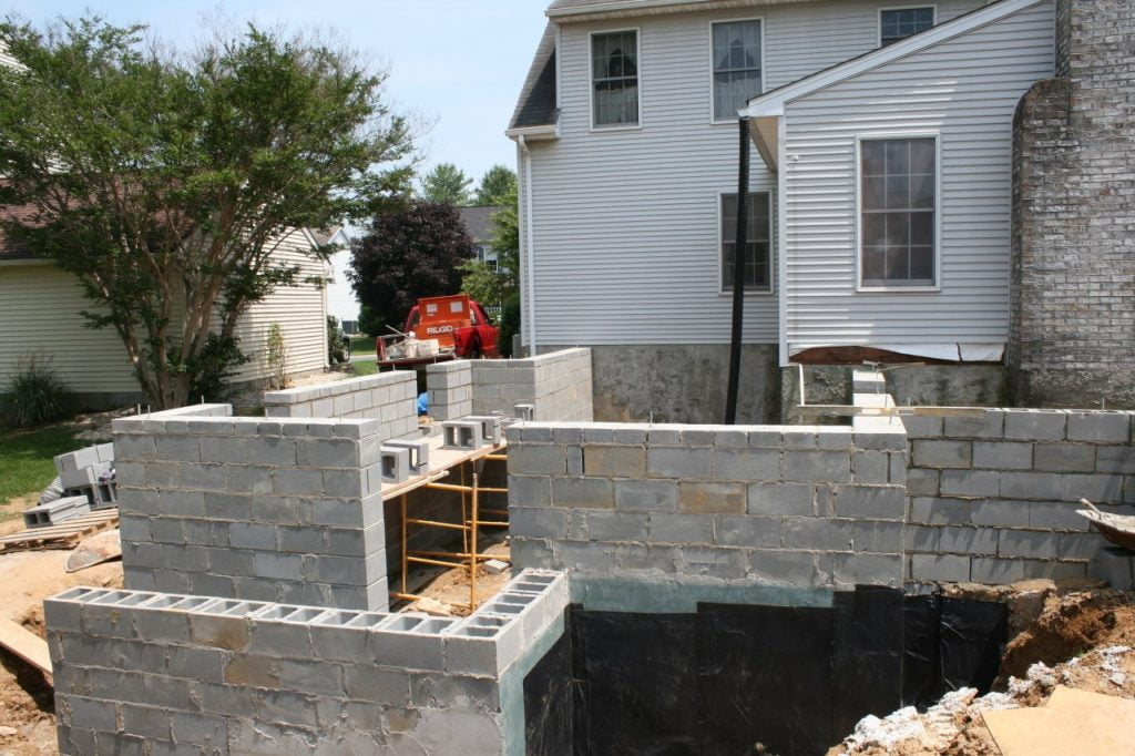 home addition construction in progress